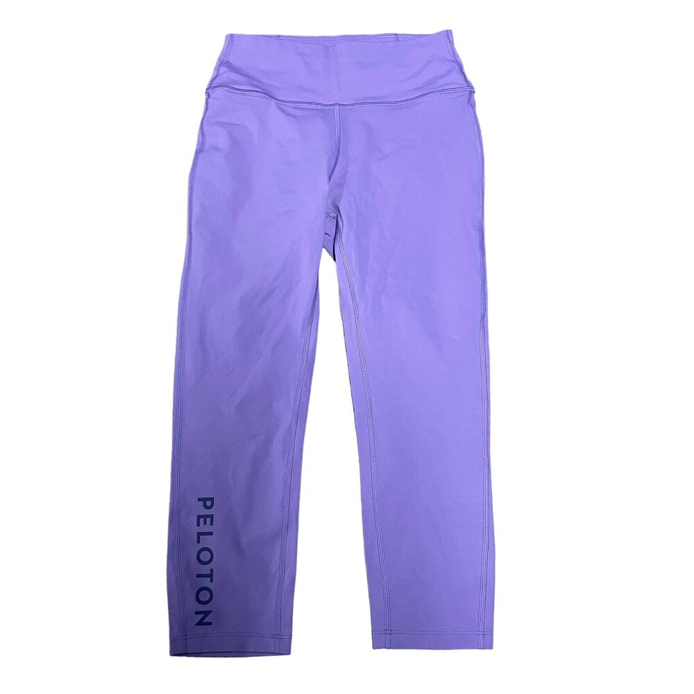 Peloton Solid Purple Essential Capri Leggings Basic Cycle Pants Size Small